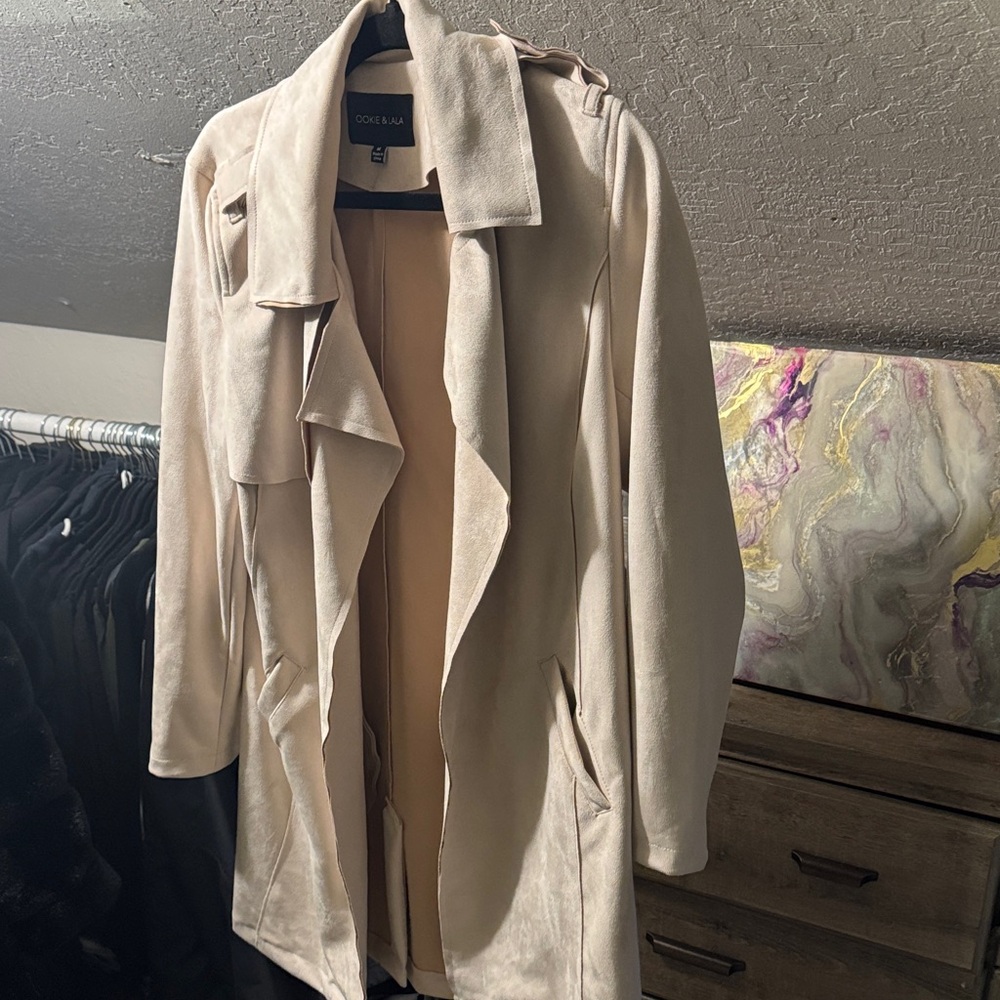 Code & Bar Women's Tan Trench Coat